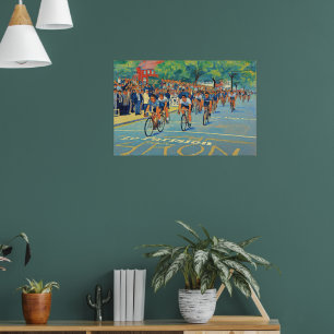 Poster Acabamento da 2ª Etapa do Tour de France 1969 Faux