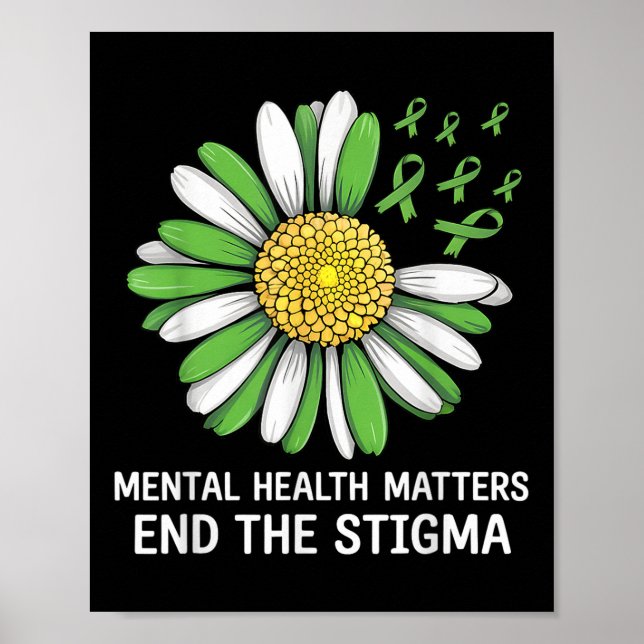 Poster Acabar Com A Saúde Mental Do Estigma - O Cérebro D (Frente)