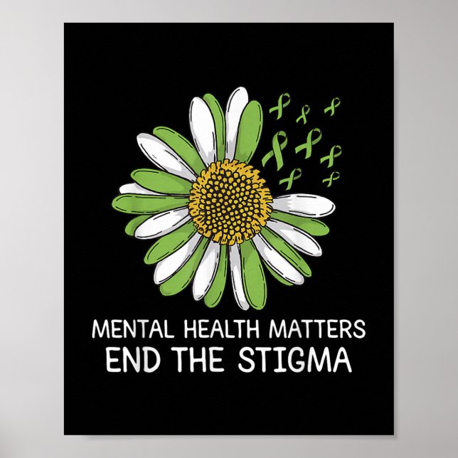 Poster Acabar Com A Saúde Mental Do Estigma - O Cérebro D (Frente)