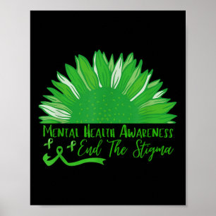 Poster Acabar Com A Saúde Mental Do Girassol Stigma E Sen