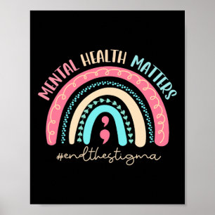 Poster Acabar Com A Saúde Mental Estigma Importa Awaren M