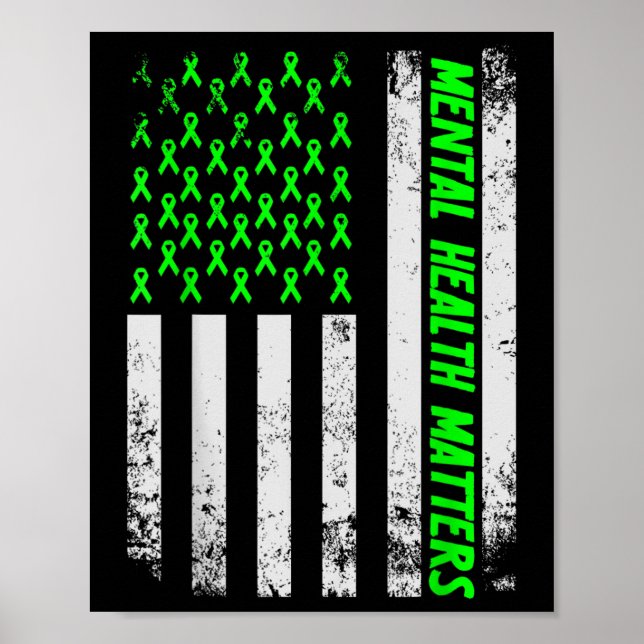 Poster Acabar Com A Saúde Mental Estigma S Sensibilização (Frente)