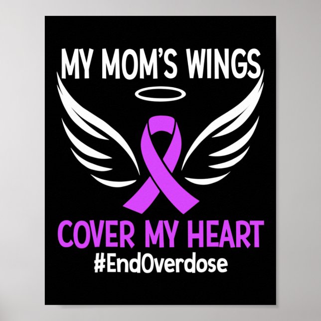 Poster Acabar com o Overdose As Asas da Minha Mãe Cobrem  (Frente)