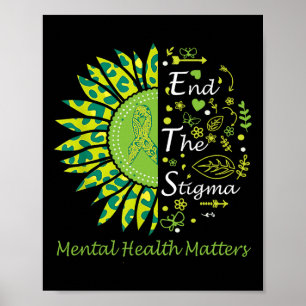 Poster Acabe Com O Stigma Mental Health Problems (Problem