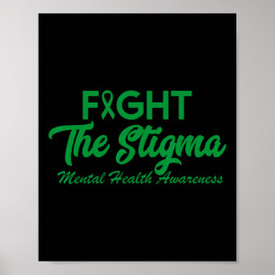 Poster Acabe Com Os Problemas De Saúde Mental Do Estigma