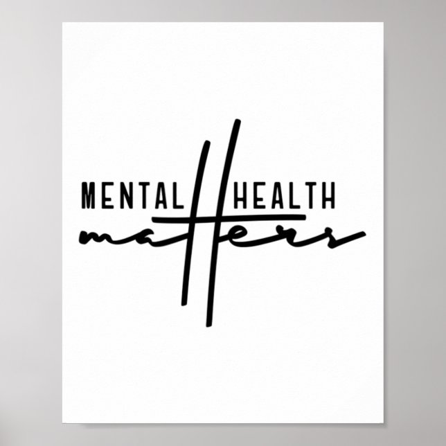 Poster Acabe Com Os Problemas Mentais Do Estigma (Frente)