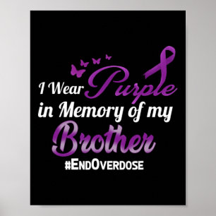 Poster Acabo Com A Sobredosagem Eu Visto Roxo Para O Meu