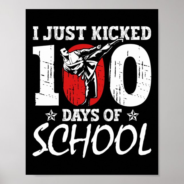 Poster Acabou De Morrer 100 Dias De Karate De Artes Marci (Frente)
