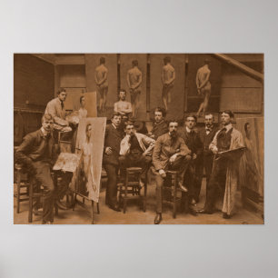 Póster Academia de Antuérpia Fotografia de 1907