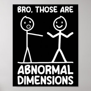 Poster Academia de Treino de Dimensões Anormais Engraçado