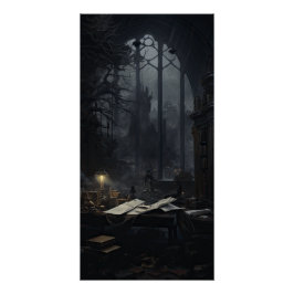 Póster Academia Estética Gótica Dark