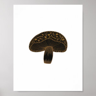 Poster Academia Fada Cogumelo Cottagecore Estética Clas