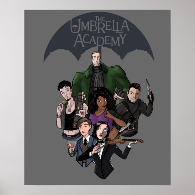 Poster Academia Umbrella 12345 7 (Frente)