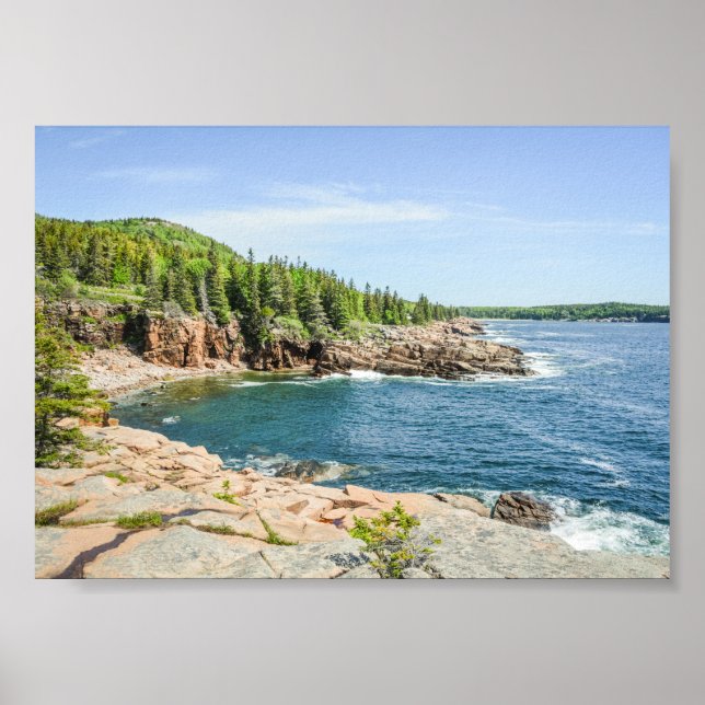 Poster Acadia Gorgeous Rocky Coastline, em Maine (Frente)