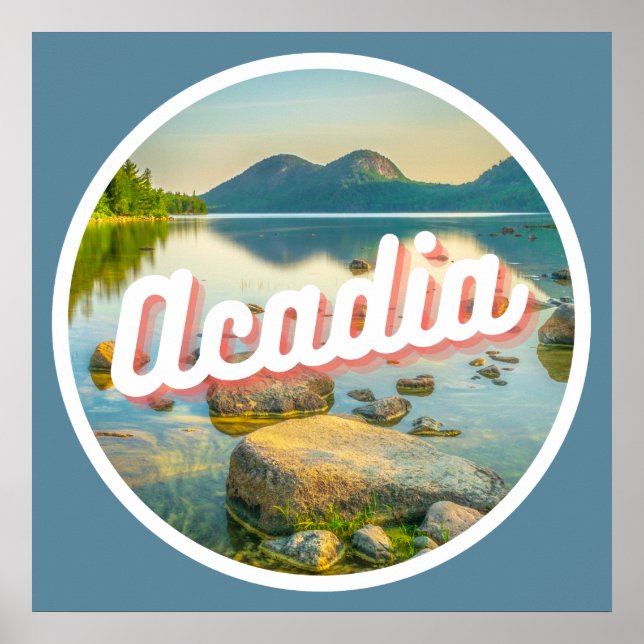 Poster Acadia National Park Maine Landscape Fotografia S (Frente)