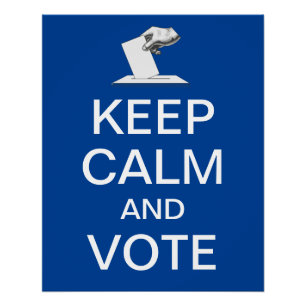 Póster Acalme-se e vote 2026