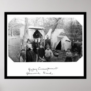 Poster Acampamento aciganado em Bethesda, DM 1888