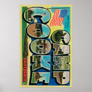 Póster Acampamento Cooke, Califórnia - grandes cenas da