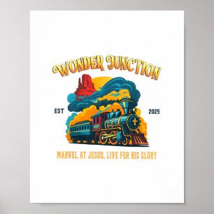 Poster Acampamento Cristão Vbs 2025 Maravilha Sua Glória
