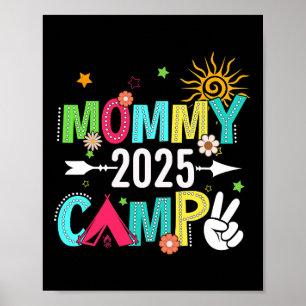 Poster Acampamento da Mamãe 2025 Férias em Família Verão