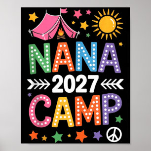 Poster Acampamento da Nana 2027 férias de verão da famíli