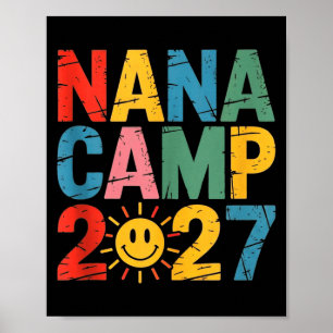 Poster Acampamento da Nana 2027 férias de verão da famíli