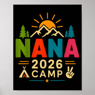 Poster Acampamento da vovó 2026 divertido acampamento fam