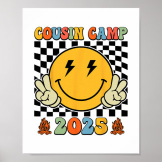 Poster Acampamento de Férias dos Primos Retrô 2025 Acampa