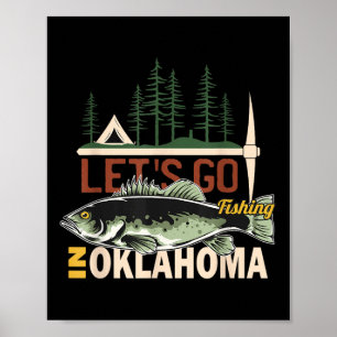 Poster Acampamento de Pesca em Oklahoma - Nature Oklahoma