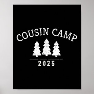 Poster Acampamento de Primo 2025 Arte de Árvore Minimalis