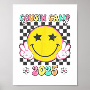 Poster Acampamento de Primo Retro 2025 Férias em Família 