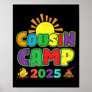 Poster Acampamento de Primos 2025 Férias de Família Verão