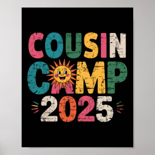 Poster Acampamento de Primos 2025 Férias de Família Verão
