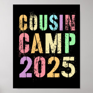 Poster Acampamento de Primos 2025 Férias de Família Verão