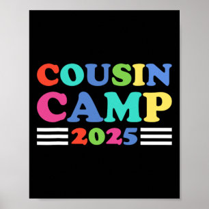 Poster Acampamento de Primos 2025 Verão Divertido Família