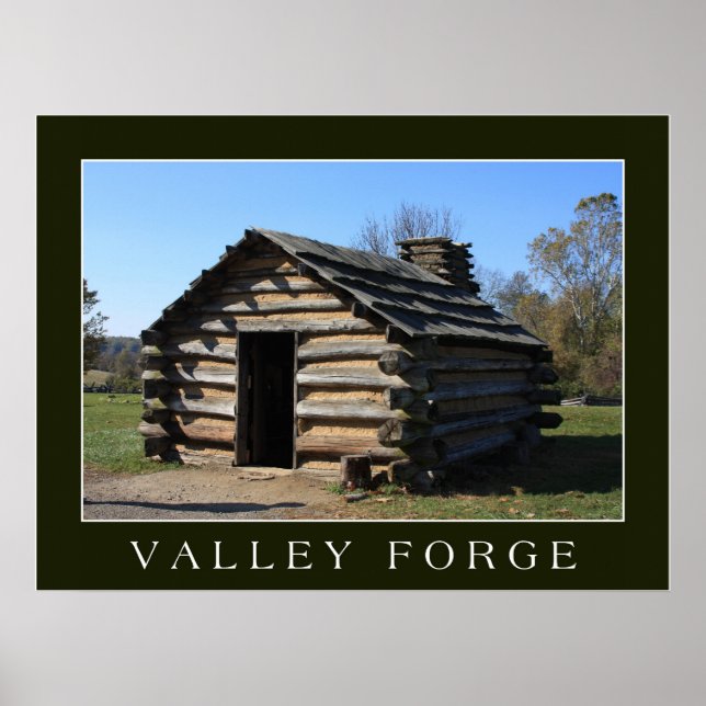 Póster acampamento de Valley Forge (Frente)