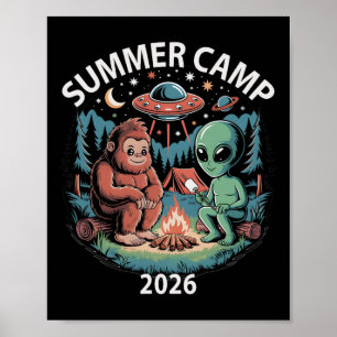 Poster Acampamento de Verão Infantil 2026 Equipe Diretor