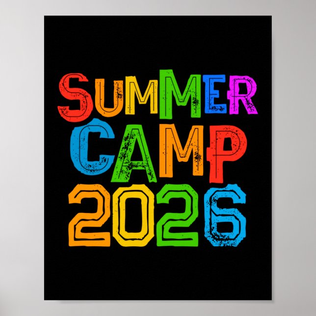 Poster Acampamento de verão para crianças 2026 vibes de d (Frente)
