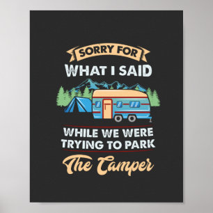 Poster Acampamento - Desculpe Pelo Que Eu Disse