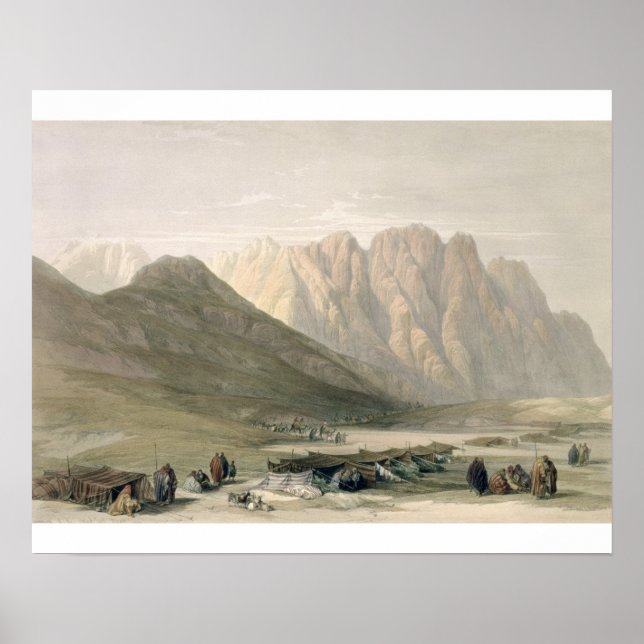 Poster Acampamento do Aulad-Said, Monte Sinai, fevereiro (Frente)