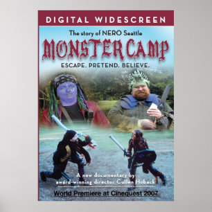 Poster Acampamento do monstro