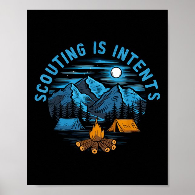 Poster Acampamento É Acampamento De Escopa De Cerveja (Frente)