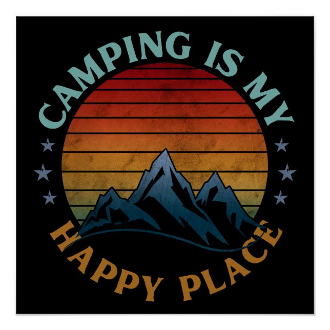 PÓSTER ACAMPAMENTO É MEU LUGAR FELIZ  (Frente)