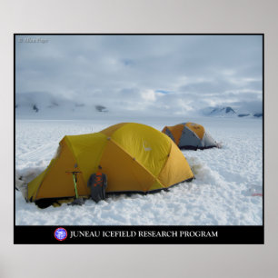 Póster Acampamento nas geleiras do Juneau Icefield