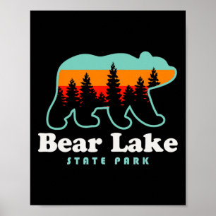 Poster Acampamento no Parque Estadual do Lago Bear Utah T