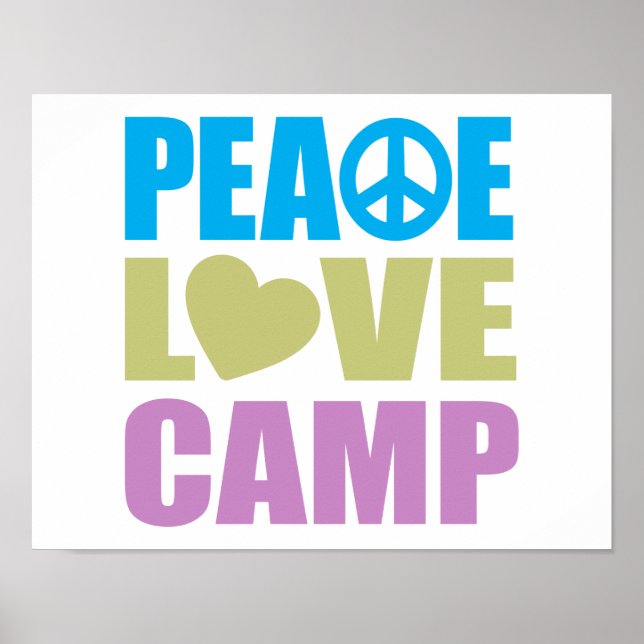 Poster Acampamento Peace Love (Frente)