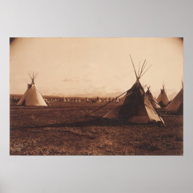 Poster Acampamento Piegan (Frente)