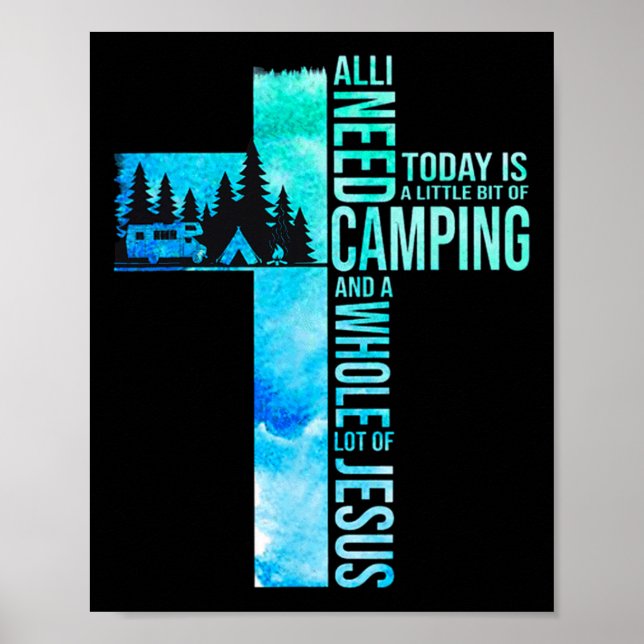 Poster Acampando E Jesus  (Frente)