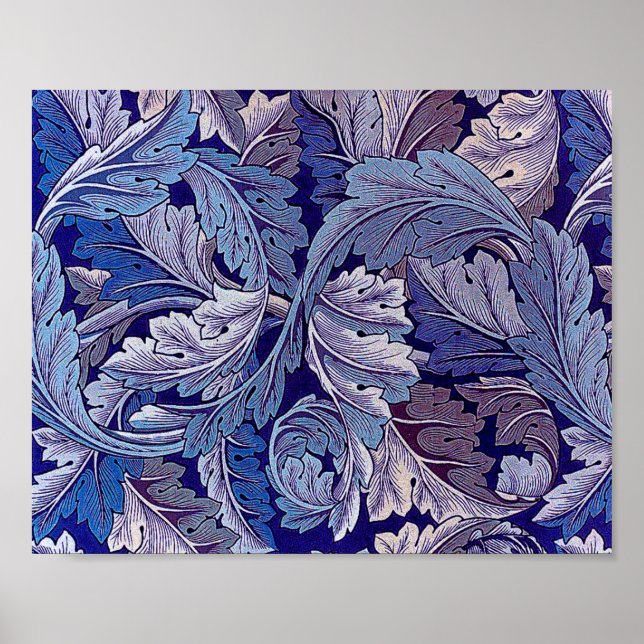 Poster Acanthus Purple, William Morris (Frente)