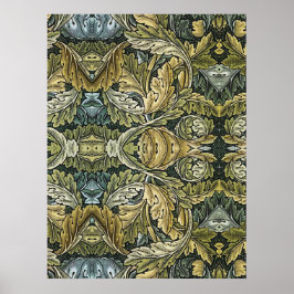 Poster Acanthus Vintage Floral Patterno de William Morris